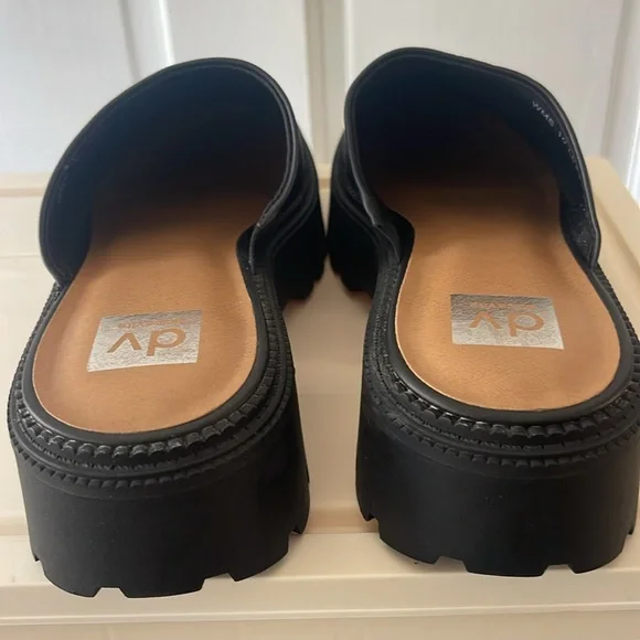 DV by Dolce Vita Black Chunky Mules - Picture 5 of 5